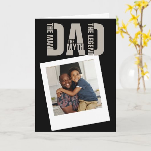 Papa het Man de mythe de legende Kaart (Gele Bloem)