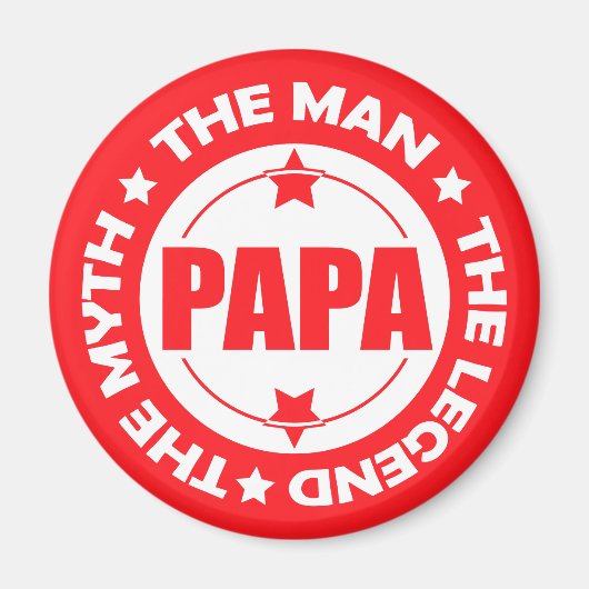 Papa. Het Man. De mythe. De Legende. Magneet (Voorkant)