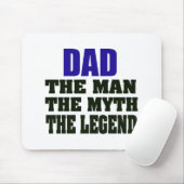 Papa het Man de mythe de legende Mousepad Muismat (Met muis)