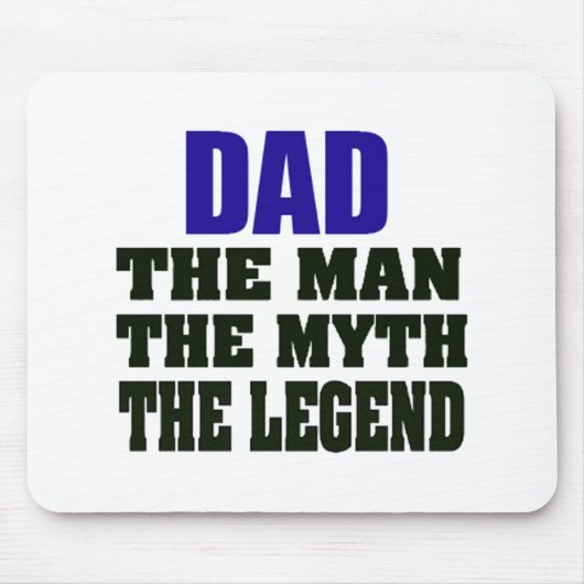 Papa het Man de mythe de legende Mousepad Muismat (Voorkant)