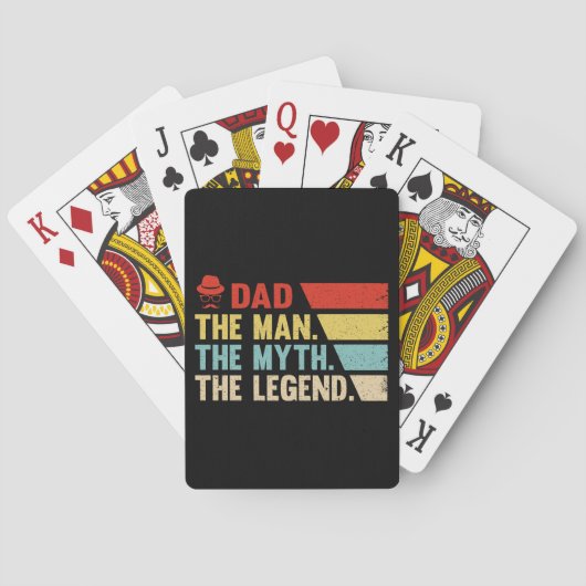 Papa. Het Man, de mythe, de legende. Pokerkaarten (Achterkant)
