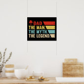 Papa. Het Man, de mythe, de legende. Poster (Keuken)