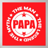 Papa. Het Man. De mythe. De Legende. Poster (Voorkant)
