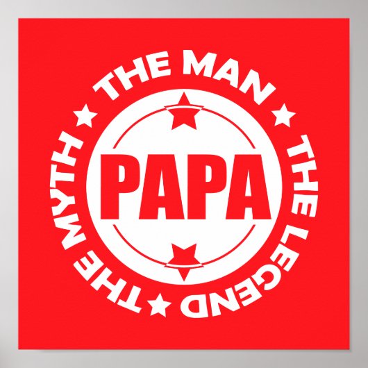 Papa. Het Man. De mythe. De Legende. Poster (Voorkant)