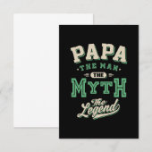 Papa het Man de mythe de legende RSVP Kaartje (Voorkant / Achterkant)