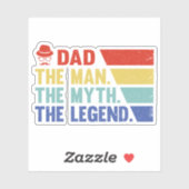 Papa. Het Man, de mythe, de legende. Sticker (Vel)