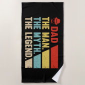 Papa. Het Man, de mythe, de legende. Strandlaken (Voorkant)