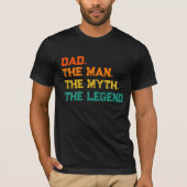 Papa het Man de mythe de legende T-shirt (Voorkant)