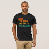 Papa het Man de mythe de legende T-shirt (Voorkant volledig)