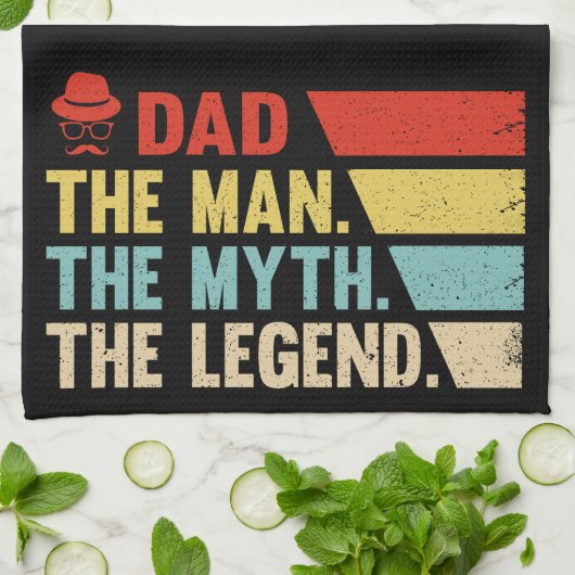 Papa. Het Man, de mythe, de legende. Theedoek (Gevouwen)