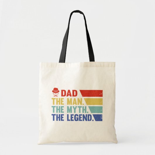 Papa. Het Man, de mythe, de legende. Tote Bag (Voorkant)