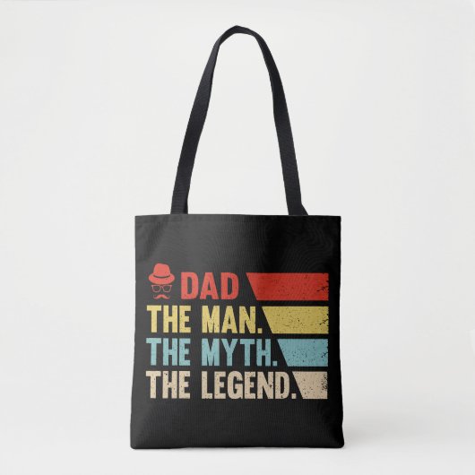 Papa. Het Man, de mythe, de legende. Tote Bag (Voorkant)