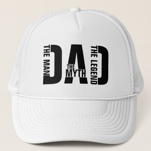 Papa het Man de mythe de legende Trucker Pet (Voorkant)