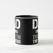 Papa Het Man De mythe De Legende Vader Dag Mok (Midden)