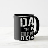 Papa Het Man De mythe De Legende Vader Dag Mok (Voorkant rechts)