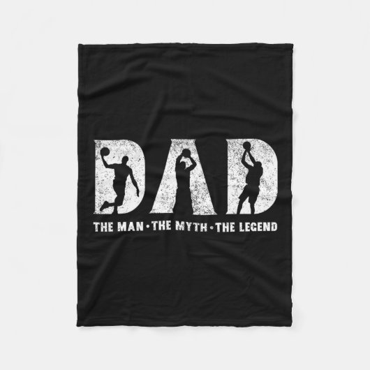 Papa het Man de mythe de legende Vaderdag Fleece Deken (Voorkant)
