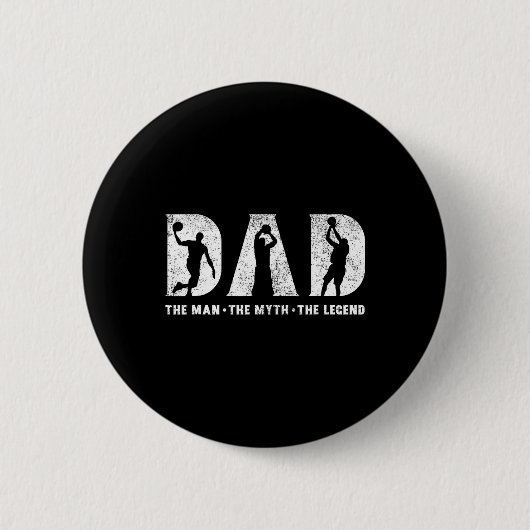 Papa het Man de mythe de legende Vaderdag Ronde Button 5,7 Cm (Voorkant)