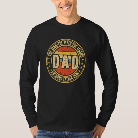 Papa het Man de mythe de legendes de legendarische T-shirt (Voorkant)