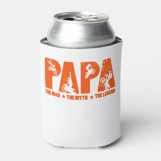 Papa Het Man De mythe De motorcross legende Blikjeskoeler (Blikje Voorkant)