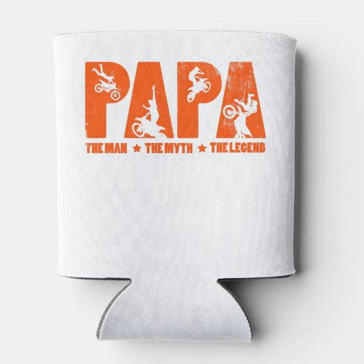 Papa Het Man De mythe De motorcross legende Blikjeskoeler (Achterkant)