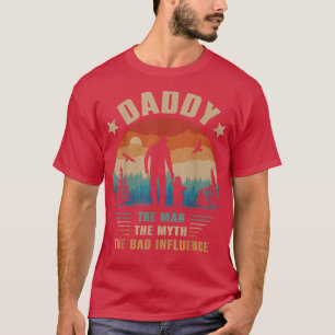 Papa Het Man De mythe De slechte invloed Mannen pa T-shirt