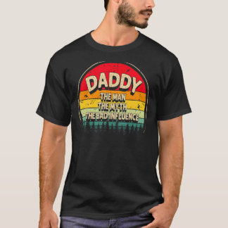 Papa Het Man De mythe De slechte invloed Mannen pa T-shirt