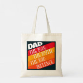 Papa het Man, de mythe, de slechte invloed Tote Bag (Achterkant)