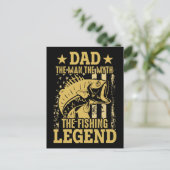 Papa - het Man, de mythe, de Vissende leger Briefkaart (Staand voorkant)