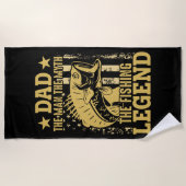 Papa - het Man, de mythe, de Vissende leger Strandlaken (Voorkant)