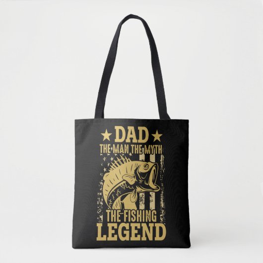 Papa - het Man, de mythe, de Vissende leger Tote Bag (Voorkant)