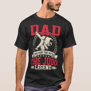 Papa het Man de mythe het judo legendontwerp voor T-shirt