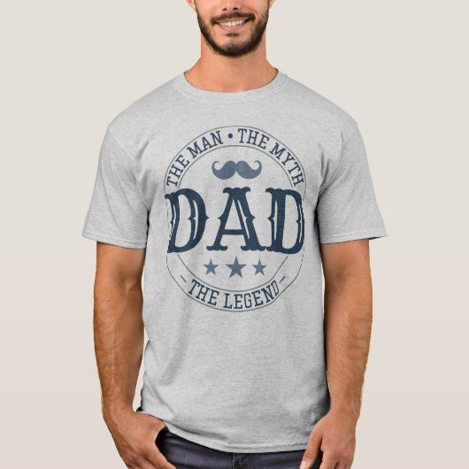 Papa - Het Man. De mythe. Het Legend T-shirt (Voorkant)