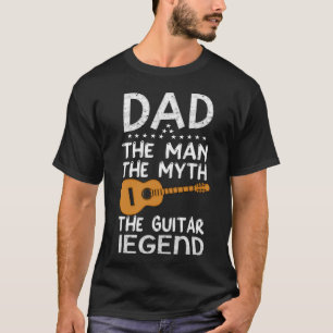 Papa het man de mythe van de gitaar t-shirt