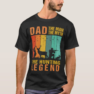 Papa het man de mythe van de jachtlegende t-shirt