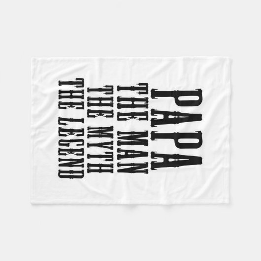 Papa het man de mythe van de legende fleece deken (Voorkant (Horizontaal))