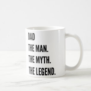 Papa het man de mythe van de legende koffiemok
