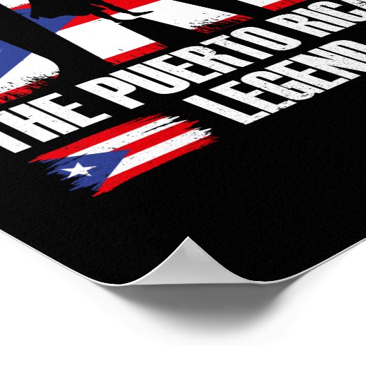 Papa het Man de mythe van de Puerto Ricaanse Legen Poster (Hoek)