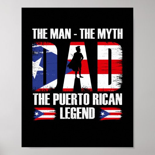 Papa het Man de mythe van de Puerto Ricaanse Legen Poster (Voorkant)