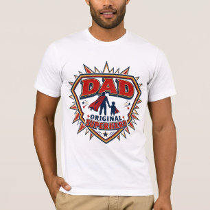 Papa Het Originele Superhelden Vaderdag T-Shirt