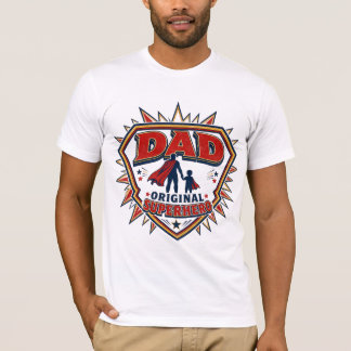 Papa Het Originele Superhelden Vaderdag T-Shirt