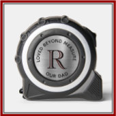 Papa hield verder dan maatregel staal grijs monogr rolmaat