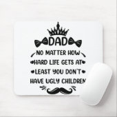 Papa hoe grappig papa citaat vader grappen muismat (Met muis)