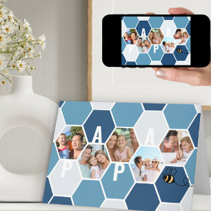 Papa Honeycomb Photo Collage 5 Foto door Birthday  Kaart