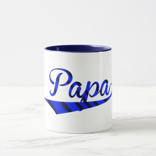 Papa Honkbal Fan vaderdag Gift Idee mok (Midden)