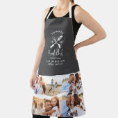 Papa hoofd chef bbq grill multi-foto modern schort (Insitu)