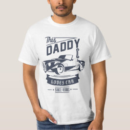 Papa houdt van auto voor Vaderdag cadeau T-shirt
