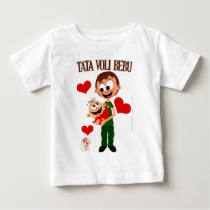 Papa houdt van Baby - Baby t-shirt