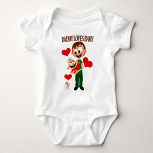 Papa houdt van baby - babylichaampjes 01 - Wit Romper