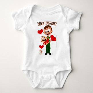 Papa houdt van baby - babylichaampjes 01 - Wit Romper