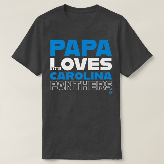 Papa houdt van de Holina Panthers T-shirt (Design voorkant)